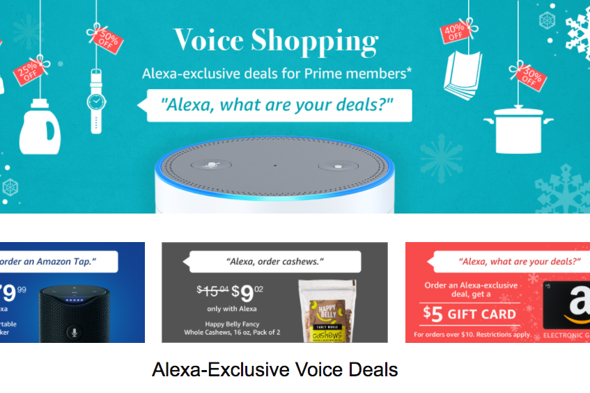 Amazon Offers Alexa-Exclusive Deals This Holiday Season