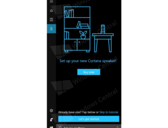 New Cortana Device Set-up Appears