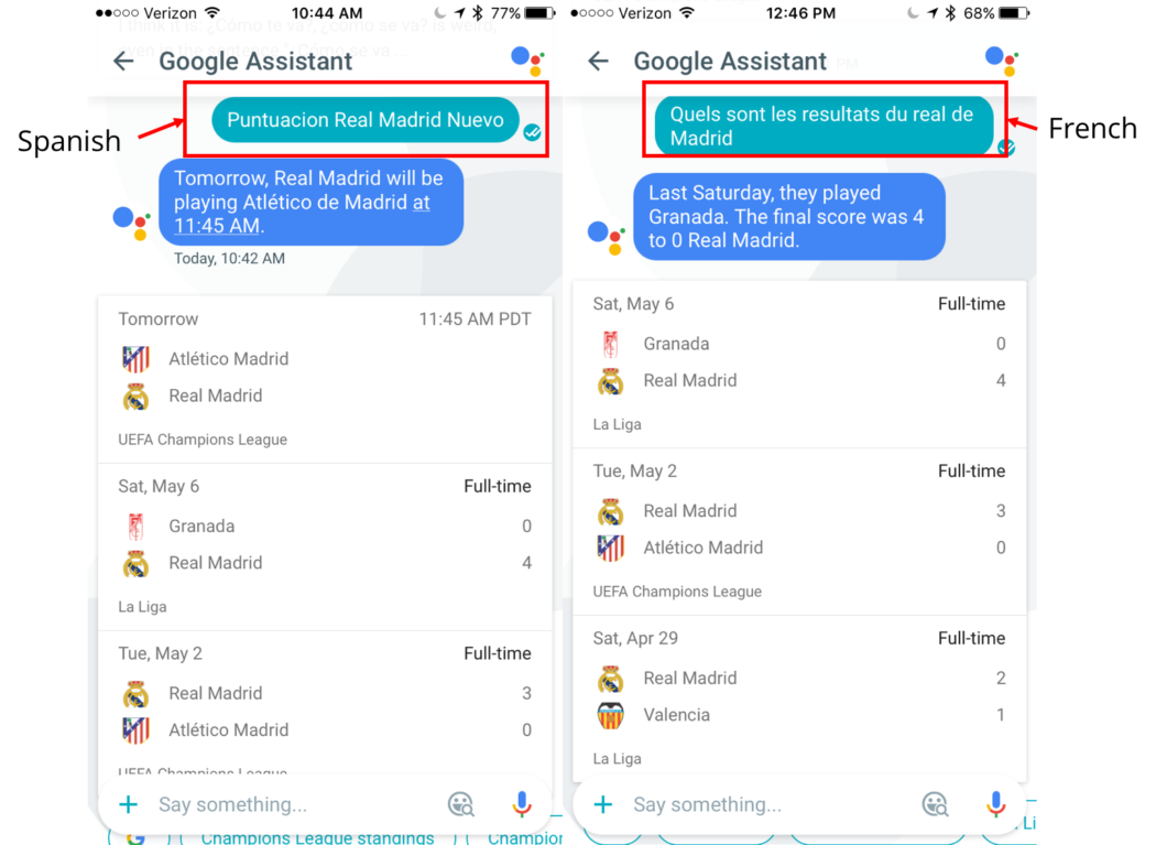 Google Allo Learns Spanish and French