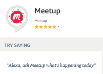 Meetup Amazon Alexa Skill Will Tell You What Is Happening