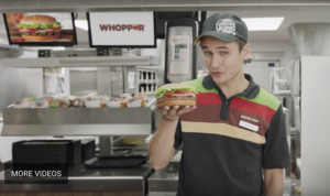 OK Google Whopper Burger Ad
