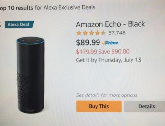 Amazon Echo Prime Day Deal 50 Percent Off and $15 Savings on Dot