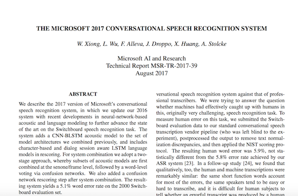 Microsoft-Speech-Recognition-Research