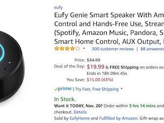 Pick Up a Eufy Genie Echo Dot Clone for only 20 Dollars – Today Only