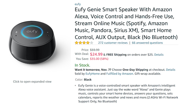 Eufy-Genie-Sale-Amazon-Alexa-Black-Friday