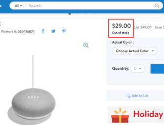 Google Home Mini Already Sold Out at Walmart, But Lowe’s Has Them