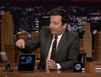 Jimmy Fallon Gives Audience Echo Show Devices Courtesy of Amazon
