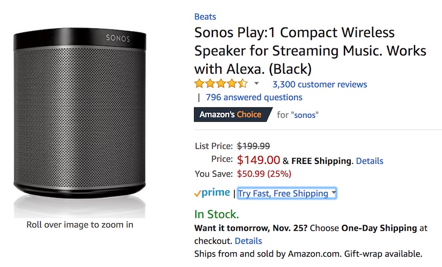 Sonos One Sale