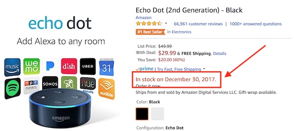 Echo Dot Sold Out – FI -2