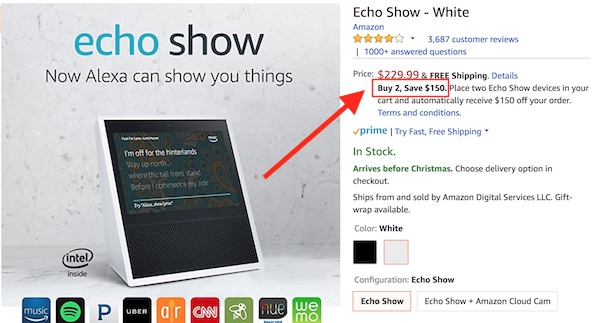 Echo Show $150 Discount