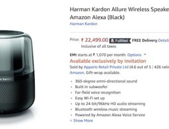 Harman Kardon Allure with Amazon Alexa Now Available in India