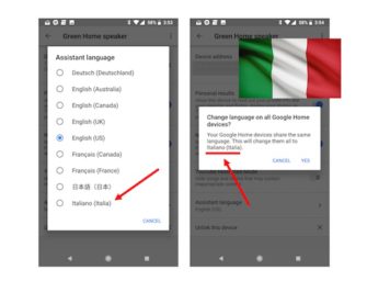 Google Home Now Supports Italian