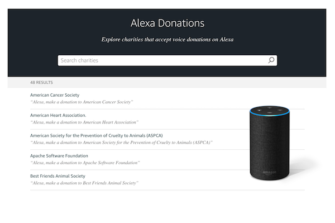 Use Amazon Alexa for Donations to 48 Charities by Voice