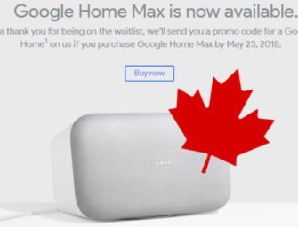 Google Home Max Arrives in Canada
