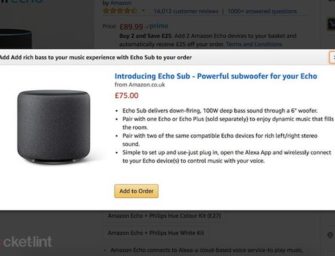 Amazon Echo Sub will be a Subwoofer for Amazon Echo According to Pocket-Lint, New Products to be Announced Today