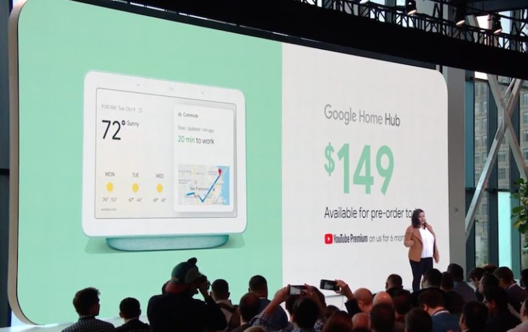 Google Home Hub 149 And Available In US UK And Australia On October   Google Home Hub Price 768x484 