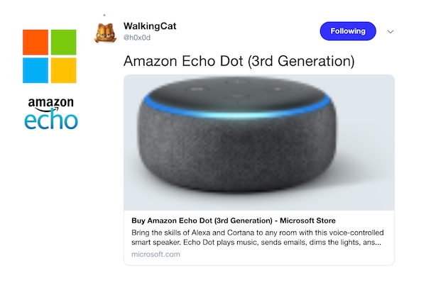 Amazon Echo Microsoft Store