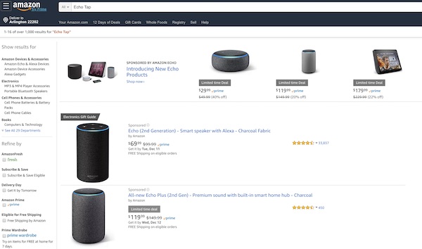 Amazon Echo Tap Appears to be Discontinued - Voicebot.ai