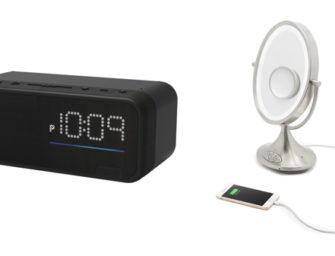 New iHome Vanity Mirror and Bedside Alarm Clock Feature Built-In Alexa Support