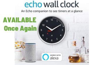 Amazon Echo Wall Clock Gets a Software Update and is Available for Purchase Again