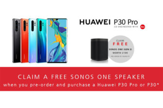 Huawei is Giving Away A Free Sonos One Speaker with P30 Smartphone Pre-Orders in the U.K. and Ireland