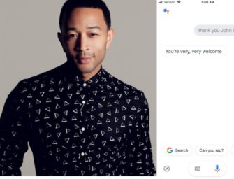 John Legend’s Voice Makes its Debut on Google Home, But it’s a Recording, Not Generative Speech Synthesis