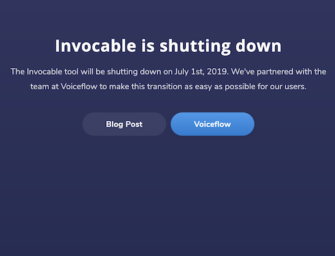 Invocable, Formerly Known as Storyline, is Shutting Down, Transitioning Users to Voiceflow