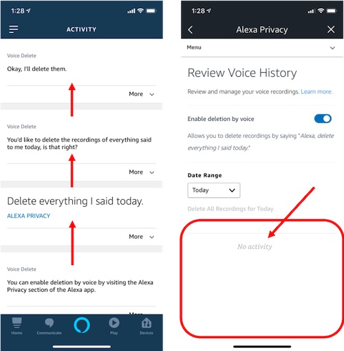 Amazon Alexa Command to Delete Voice Recordings - Voicebot.ai