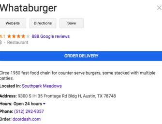 Google Gives Access to Food Delivery Services Via Search, Maps and Assistant