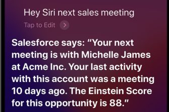 Apple Integrates Salesforce Mobile App With Siri Shortcuts