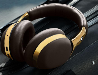 Montblanc Debuts $600 Sheepskin Smart Headphones with a Google Assistant Button