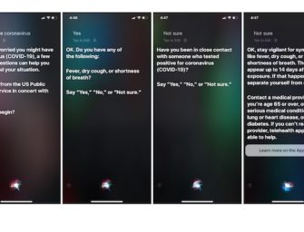 Apple Siri Will Now Walk Users Through the CDC COVID-19 Assessment Questions and Then Recommend Telehealth Apps, Alexa and Google Assistant Only Offer Basic Information