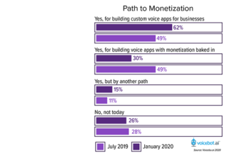 Voice Industry Professionals See Services as Best Voice App Monetization Option, Confidence in Product-Based Businesses Fall