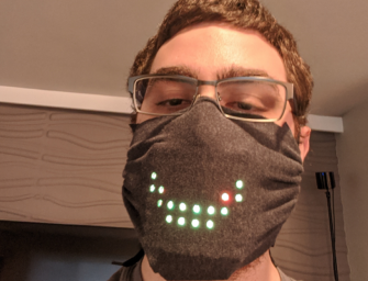 Watch This Voice-Activated Light-Up Face Mask Speak and Smile