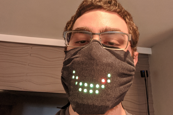 Watch This Voice Activated Light Up Face Mask Speak And Smile