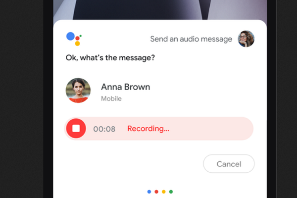 Google Assistant Message