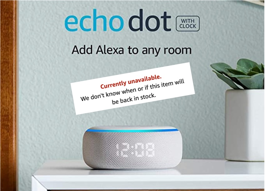 Why You Can't Buy a New Echo Dot with Clock Today and What to Expect for  the  Alexa Product Launch Event Tomorrow 