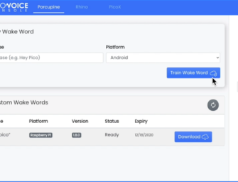 Picovoice Starts Licensing Wake Word Models for Free, Raises $500,000 Investment