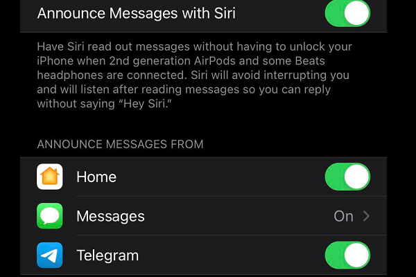 Telegram Siri