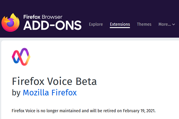 Mozilla Officially Shuts Down Firefox Voice Browser Extension Voicebot Ai