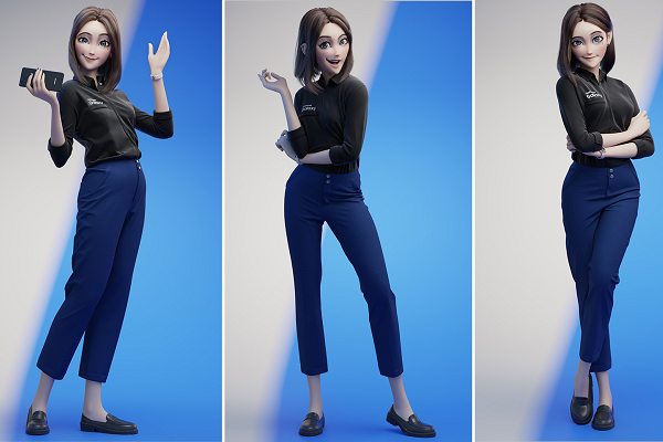 samsung virtual assistant sam 3d model