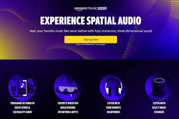 Amazon spatial audio