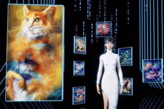 Baidu’s Virtual Human Paints Cat Portrait Live