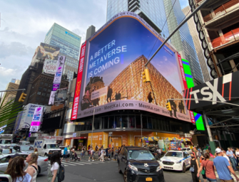 AI Startup MeetKai Open AR Metaverse Portal in Times Square Billboard