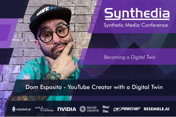 6×4 Synthedia PromoDom Esposito – YouTube Creator with a Digital Twin2
