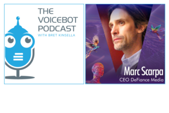 Marc Scarpa CEO of DeFiance Media Talks About Launched the First Digital Human News Anchor – Voicebot Podcast Ep 304