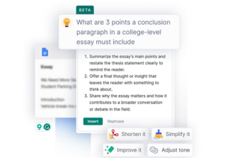 Grammarly Unveils Generative AI Features for Students