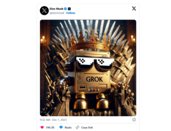 Elon Musk Releases Generative AI Chatbot Grok on X